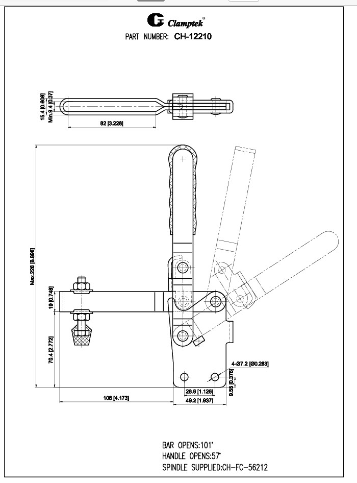 Kẹp định vị CH12210