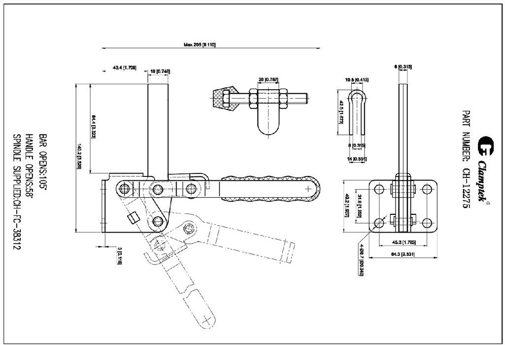 Kẹp định vị CH12275