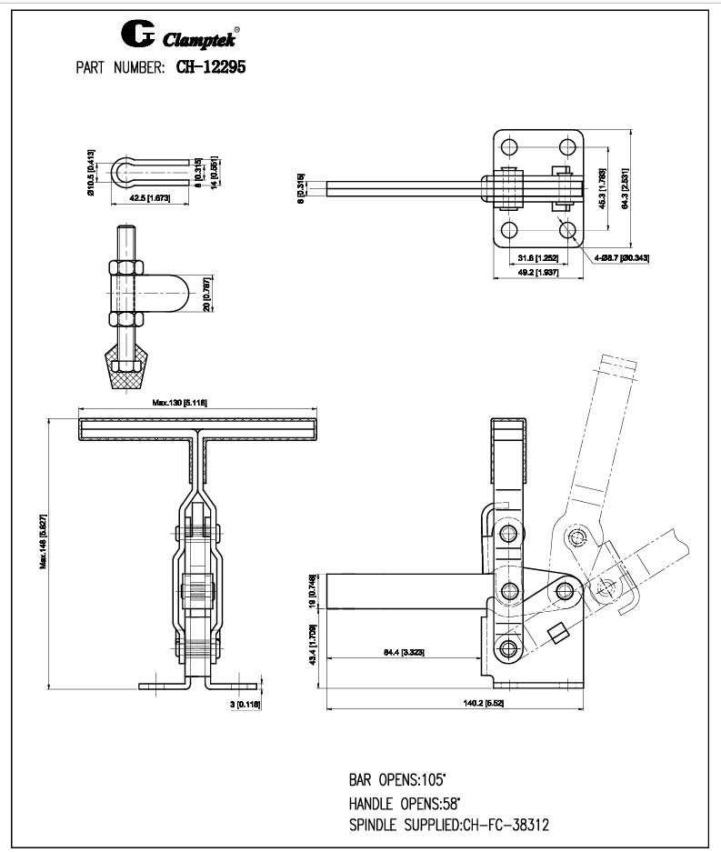 Kẹp định vị CH12295