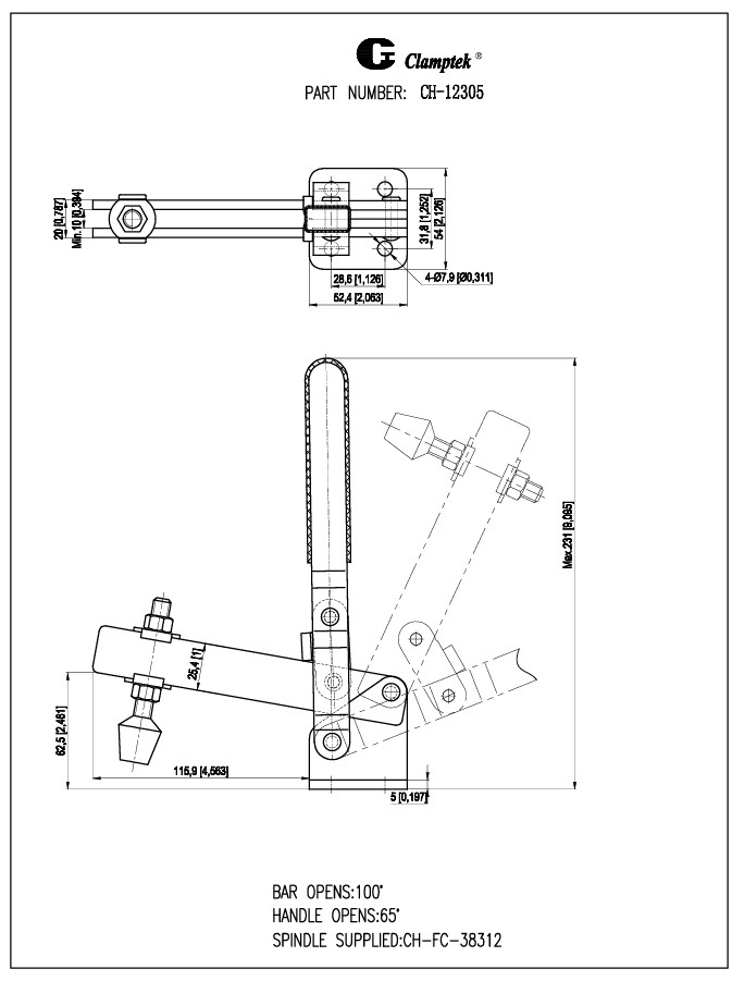 Kẹp định vị CH12305