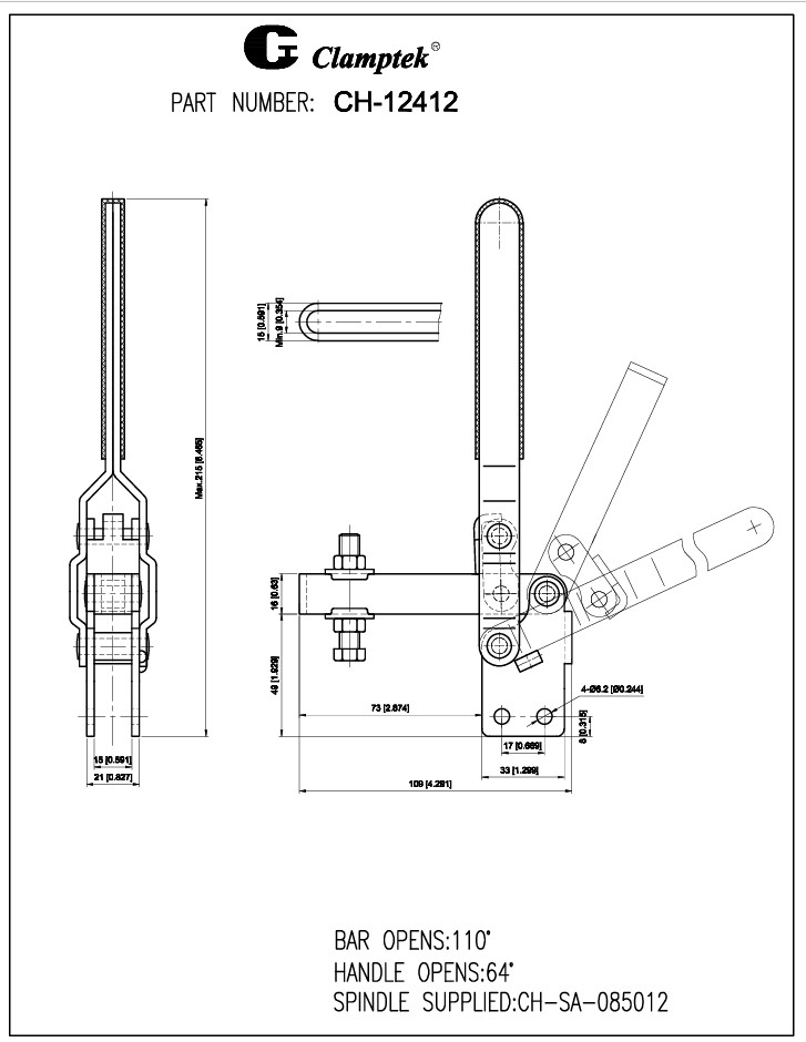 Kẹp định vị CH12412