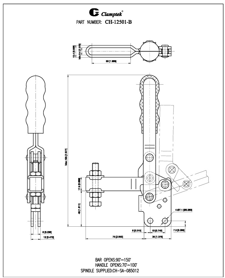 Kẹp định vị CH12501B