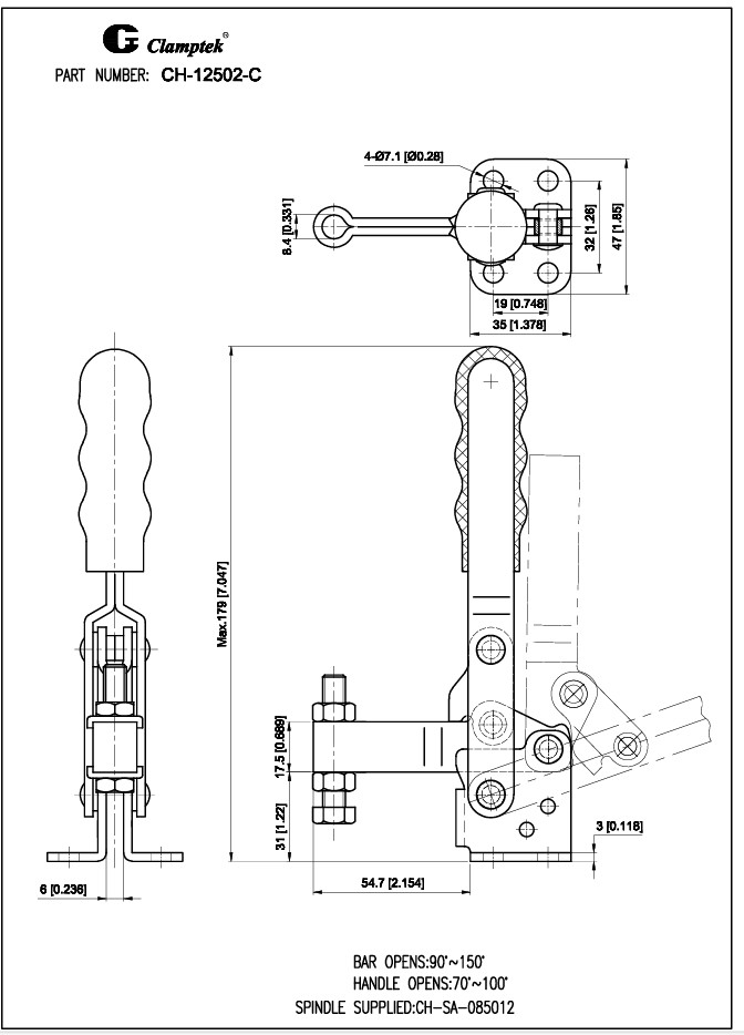 Kẹp định vị CH12502C