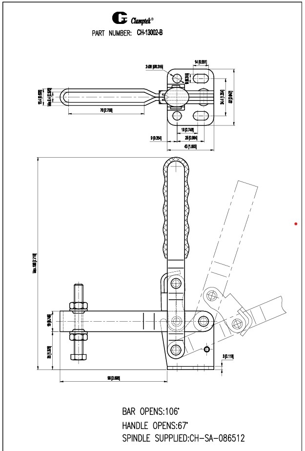 Kẹp định vị CH13002B