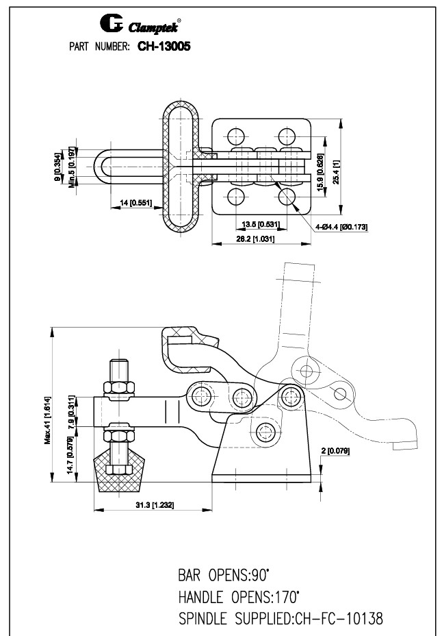 Kẹp định vị CH13005