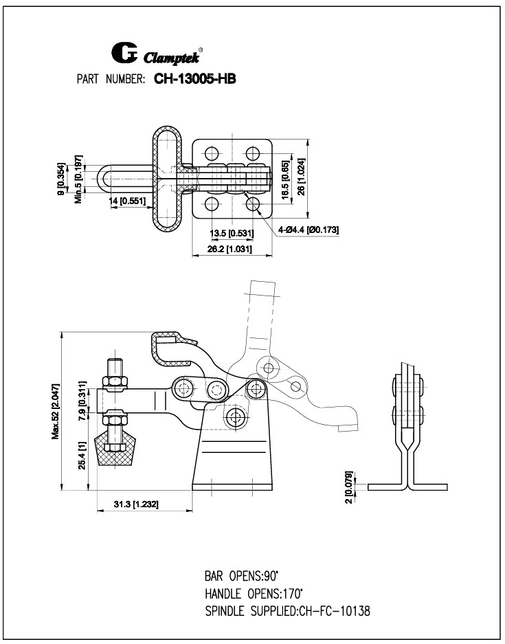 Kẹp định vị CH13005HB