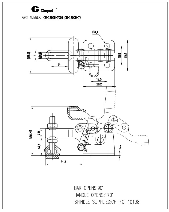 Kẹp định vị CH13005T