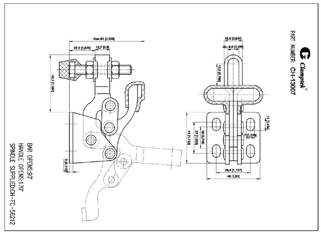 Kẹp định vị CH13007
