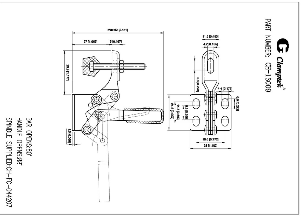 Kẹp định vị CH13009