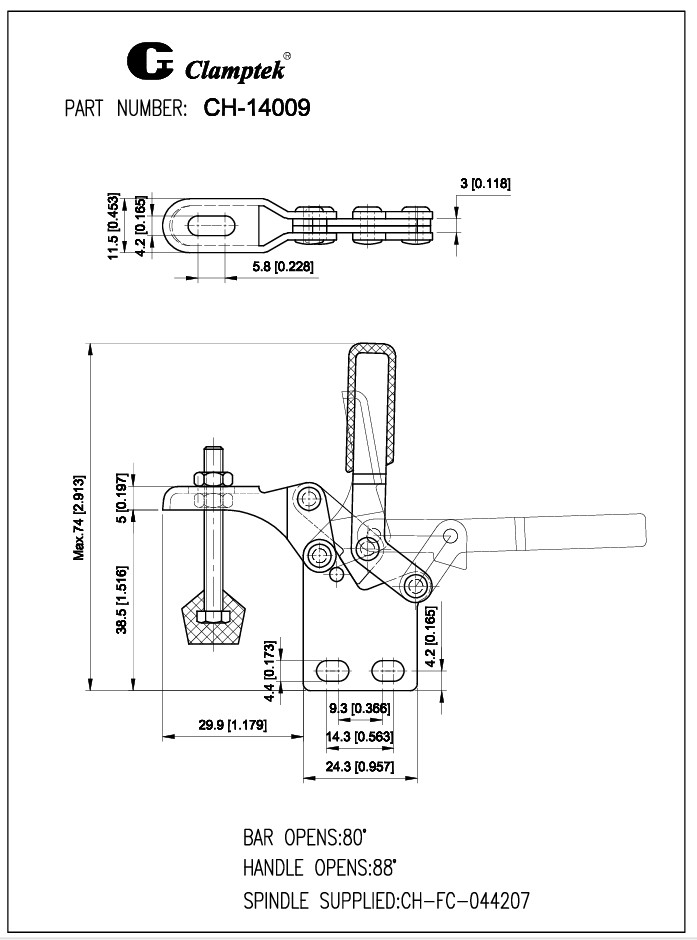 Kẹp định vị CH14009
