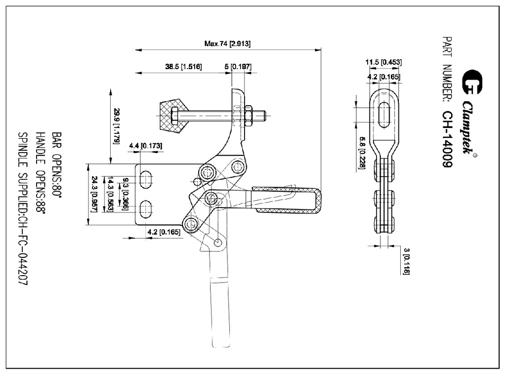 Kẹp định vị CH14009