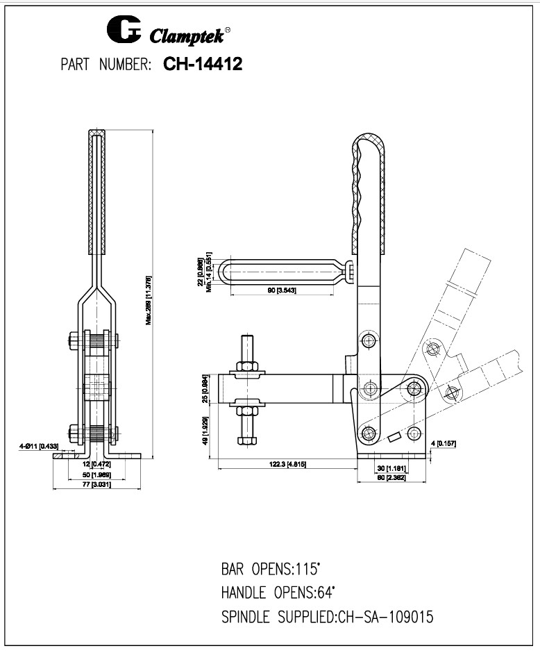 Kẹp định vị CH14412