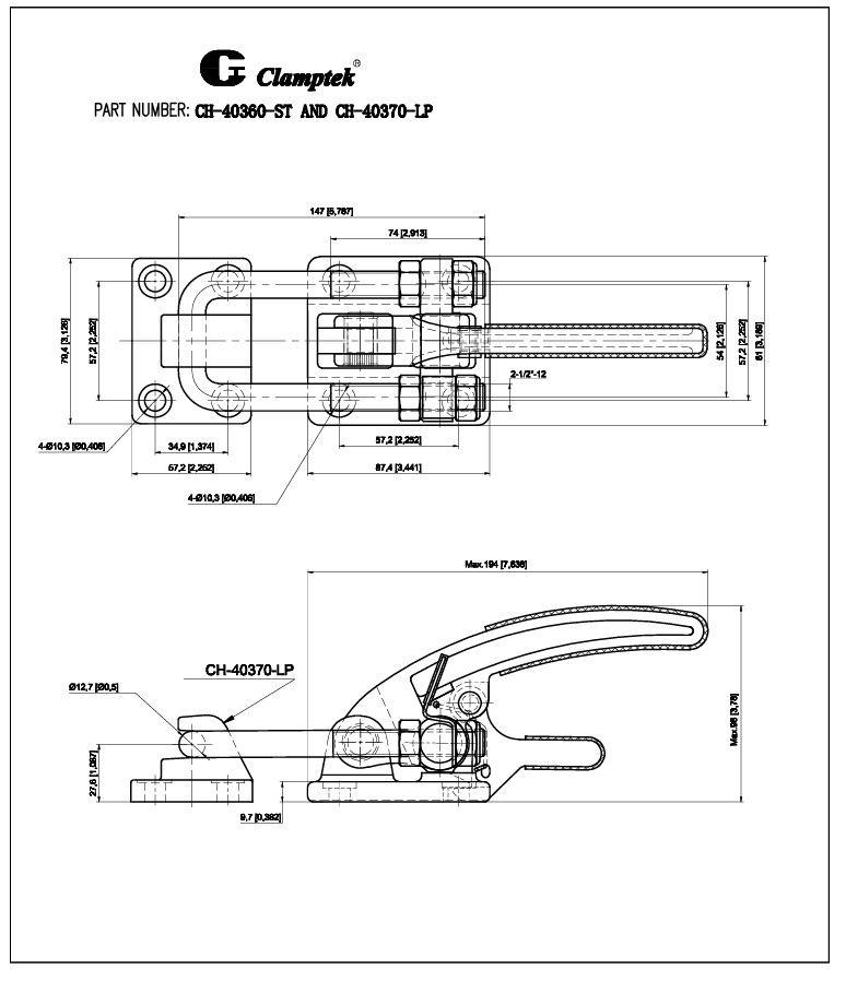 Cam kẹp chốt CH40360ST