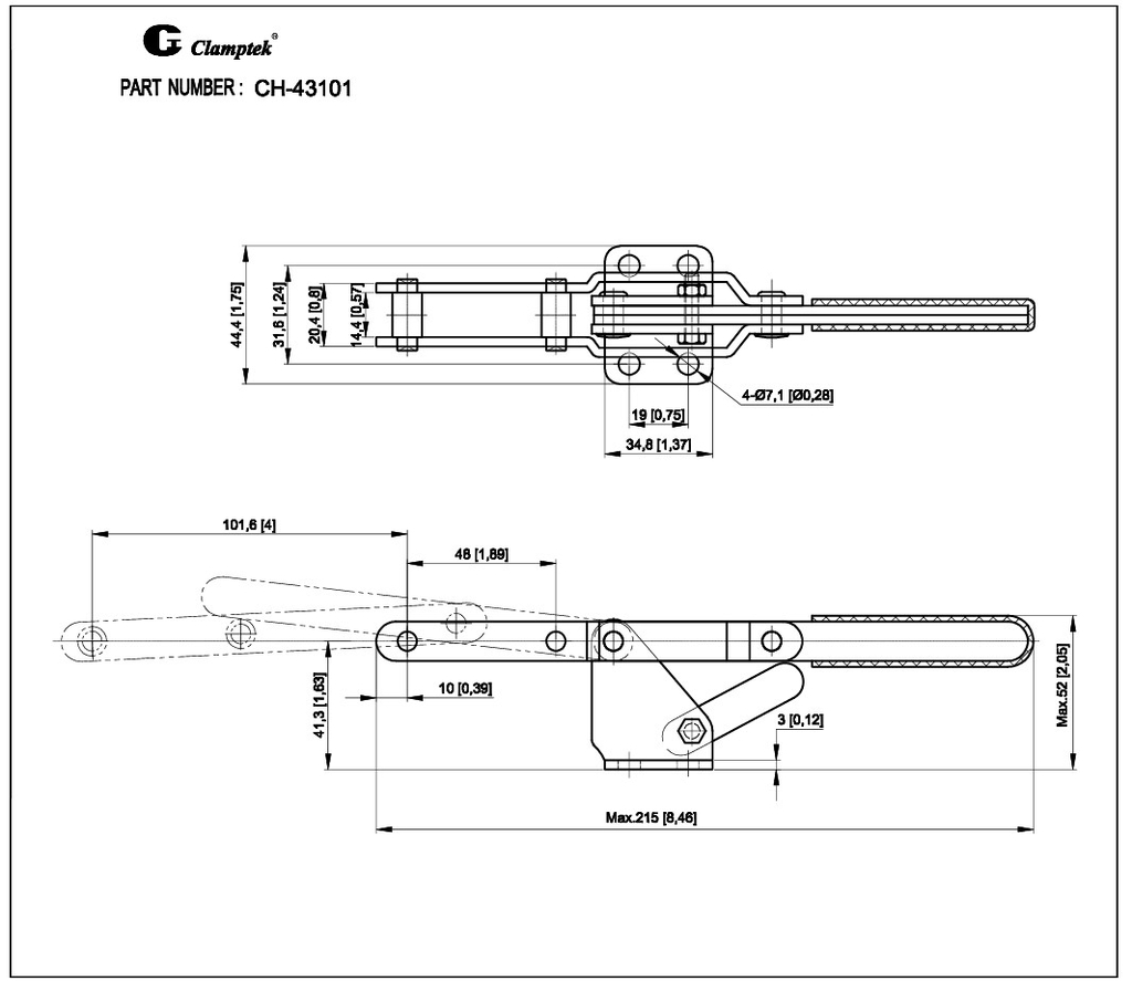 Cam kẹp chốt CH43101