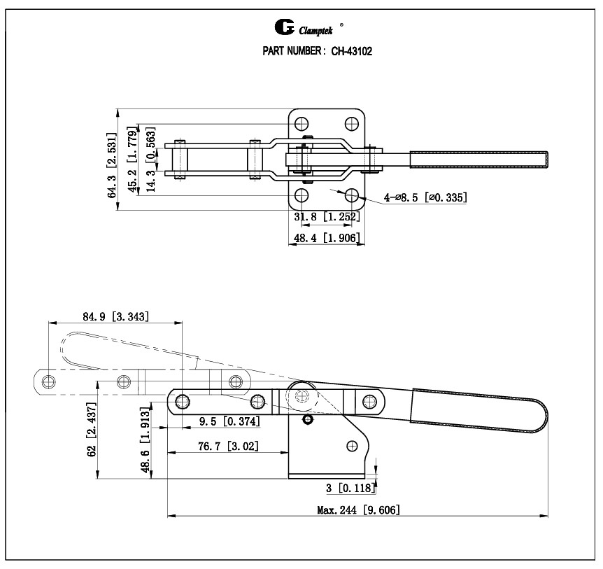Cam kẹp chốt CH43102