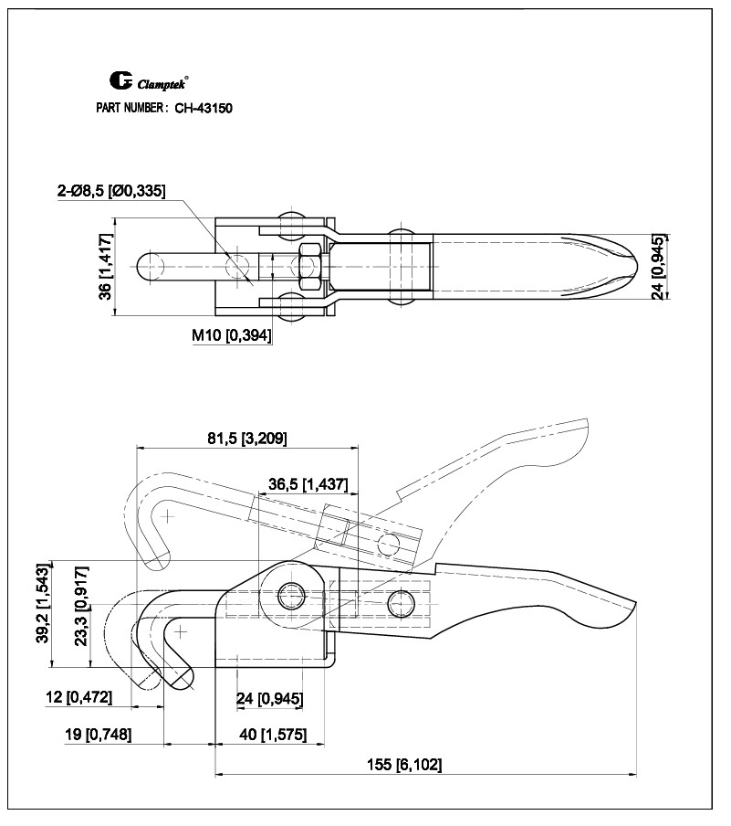 Cam kẹp chốt CH43150