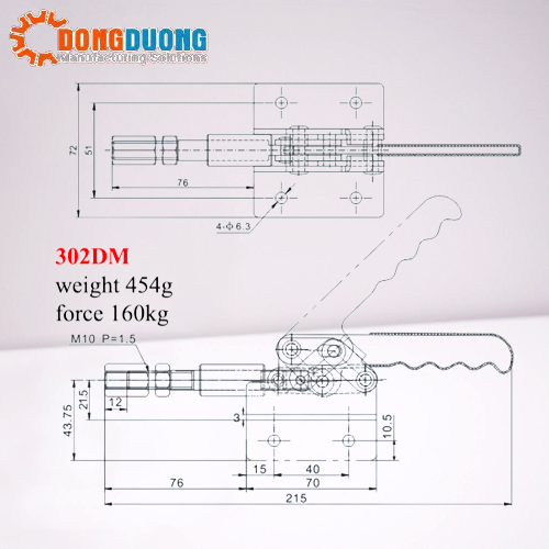 Cam kẹp GH302DM