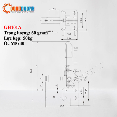 Cam kẹp GH101A