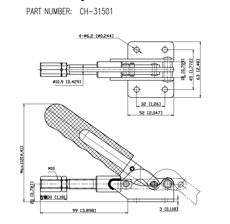Kẹp định vị CH31501