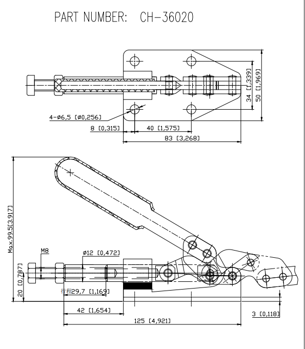 Kẹp định vị CH36020