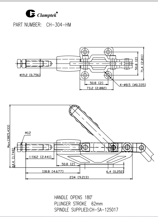 Kẹp định vị CH304HM