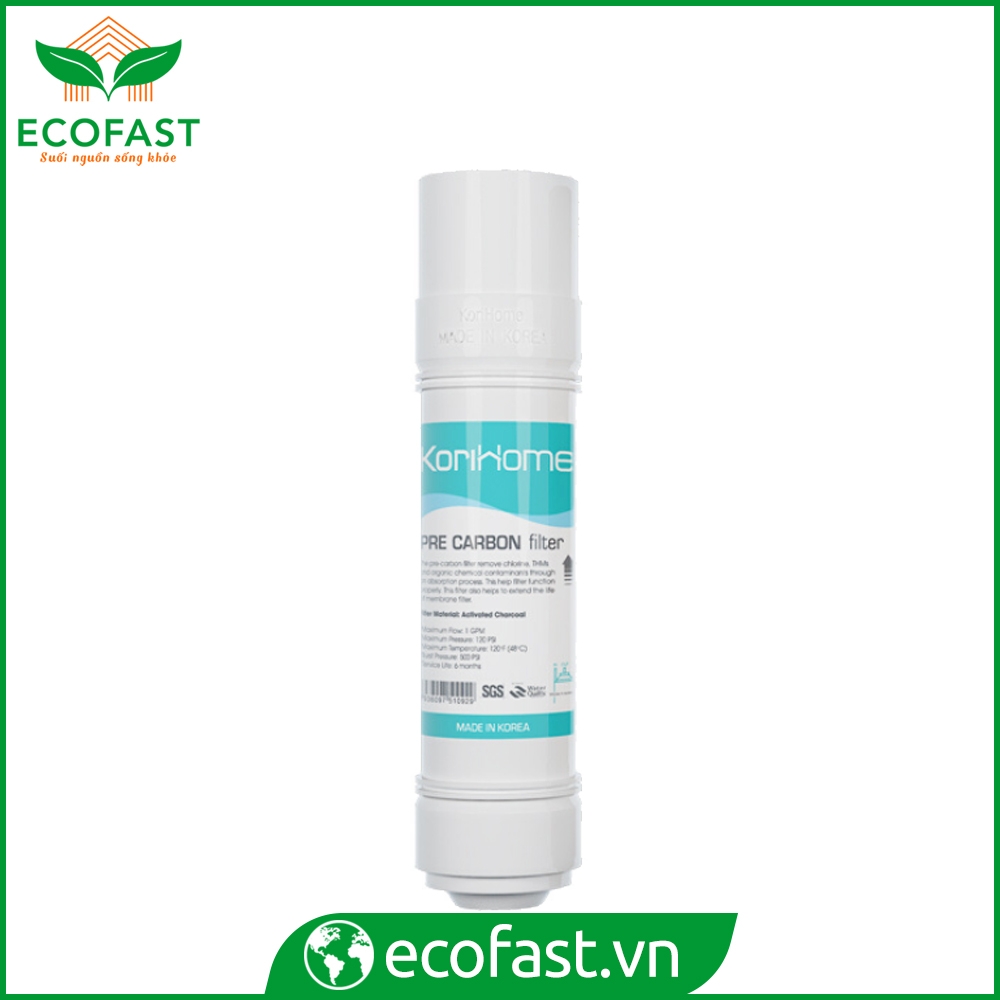 Thay lõi lọc Korihome - Lõi Pre Carbon
