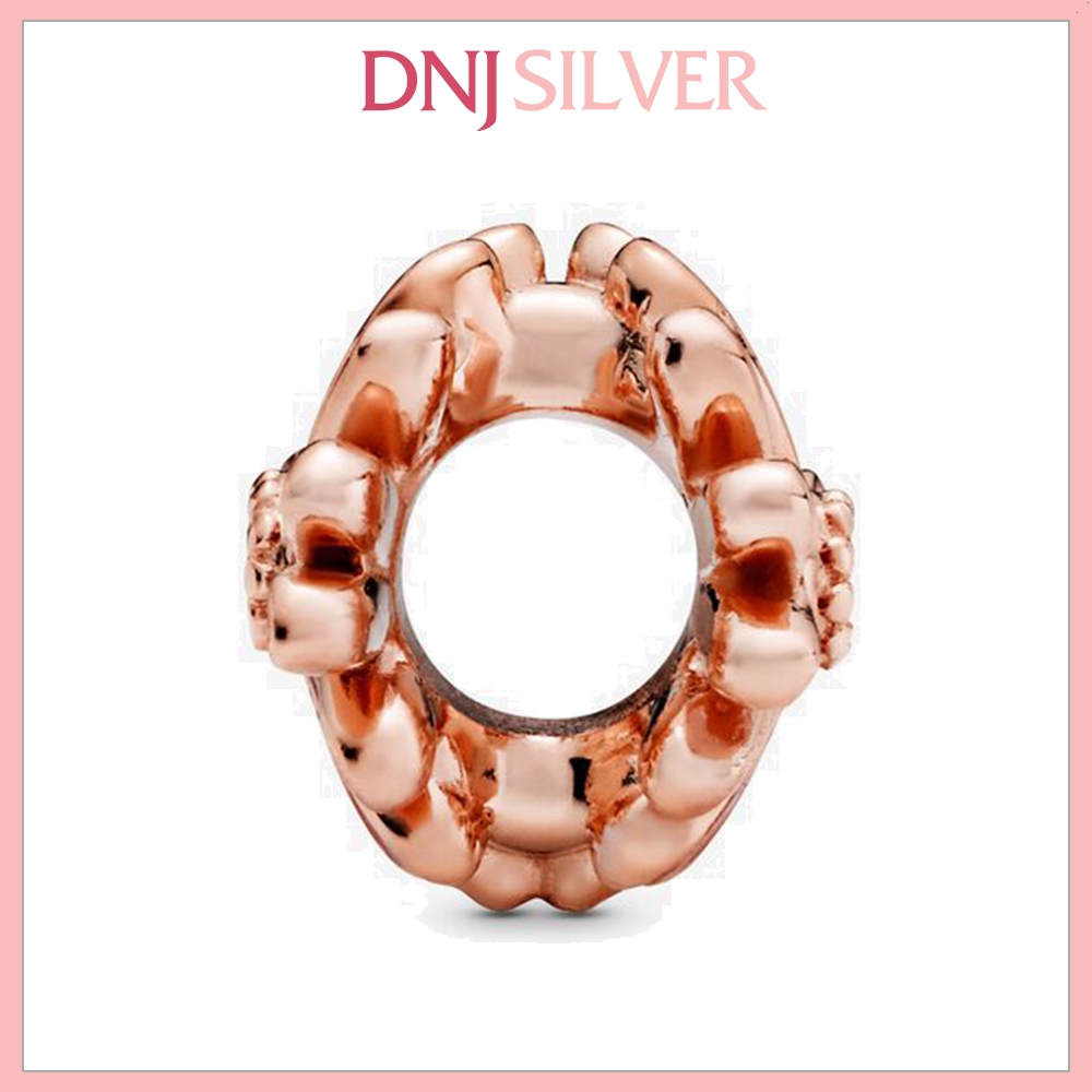 [Chính hãng] Charm bạc 925 cao cấp - Charm RoseGold Pink Daisy thích hợp để mix vòng tay charm bạc cao cấp - DN553