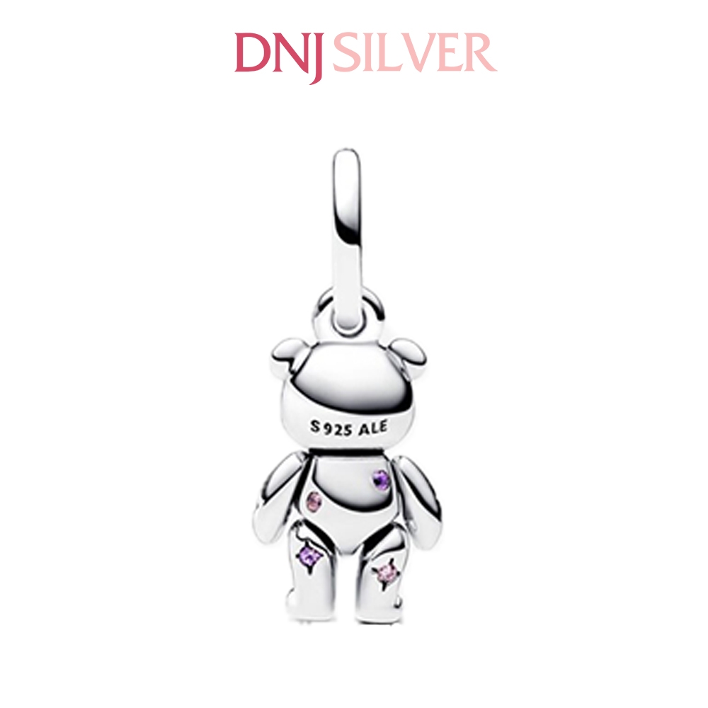 [Chính hãng] Charm bạc 925 cao cấp - Charm Movable Teddy Bear Dangle thích hợp để mix vòng tay charm bạc cao cấp - DN699