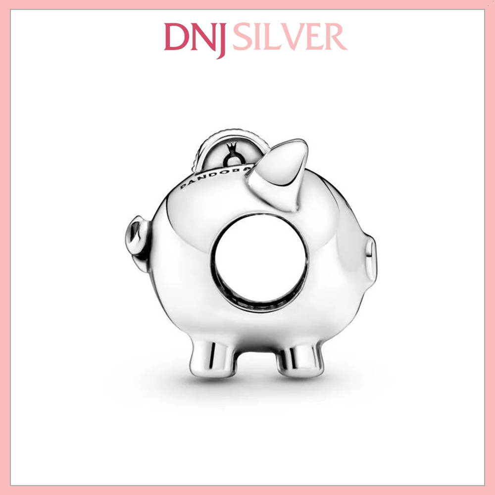 [Chính hãng] Charm bạc 925 cao cấp - Charm Cute Piggy Bank thích hợp để mix vòng tay charm bạc cao cấp - DN533