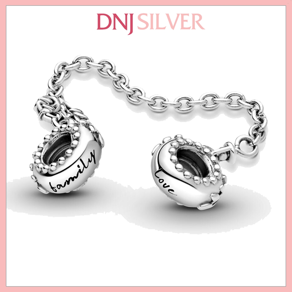 [Chính hãng] Charm bạc 925 cao cấp - Charm Heart Family Tree Safety Chain thích hợp để mix vòng tay charm bạc cao cấp - DN532