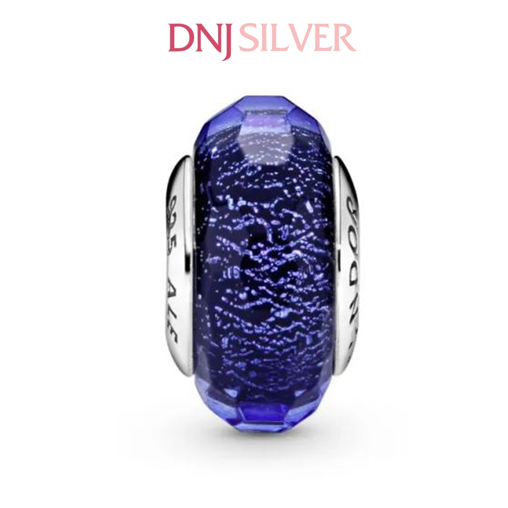 [Chính hãng] Charm bạc 925 cao cấp - Charm Faceted Blue Murano Glass thích hợp để mix vòng tay charm bạc cao cấp - DN725