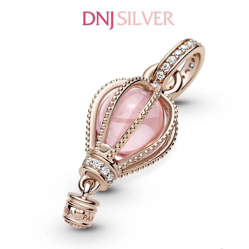 [Chính hãng] Charm bạc 925 cao cấp - Charm Sparkling Pink Hot Air Balloon Dangle thích hợp để mix vòng tay charm bạc cao cấp - DN706
