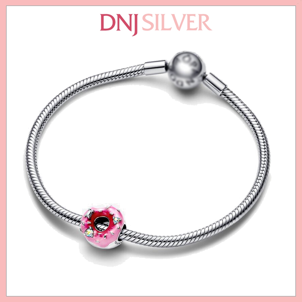 [Chính hãng] Charm bạc 925 cao cấp - Charm Donut thích hợp để mix vòng tay charm bạc cao cấp - DN538