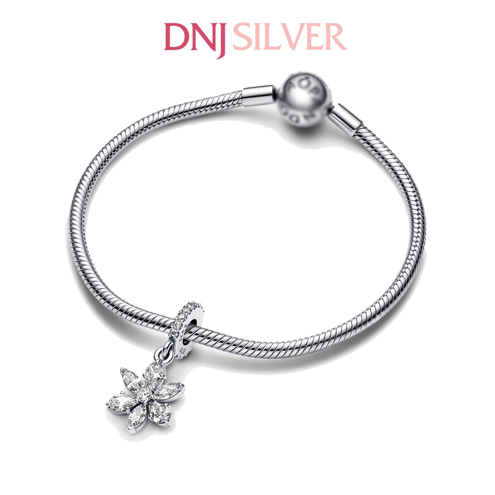 [Chính hãng] Charm bạc 925 cao cấp - Charm Sparkling Herbarium Cluster Women's Dangle thích hợp để mix vòng tay charm bạc cao cấp - DN582