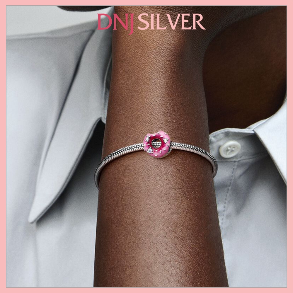 [Chính hãng] Charm bạc 925 cao cấp - Charm Donut thích hợp để mix vòng tay charm bạc cao cấp - DN538