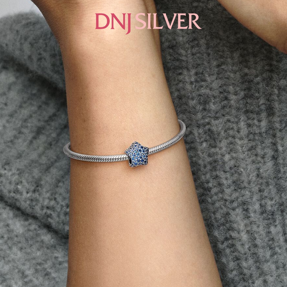 [Chính hãng] Charm bạc 925 cao cấp - Charm Bold Pavé Star thích hợp để mix vòng tay charm bạc cao cấp - DN572