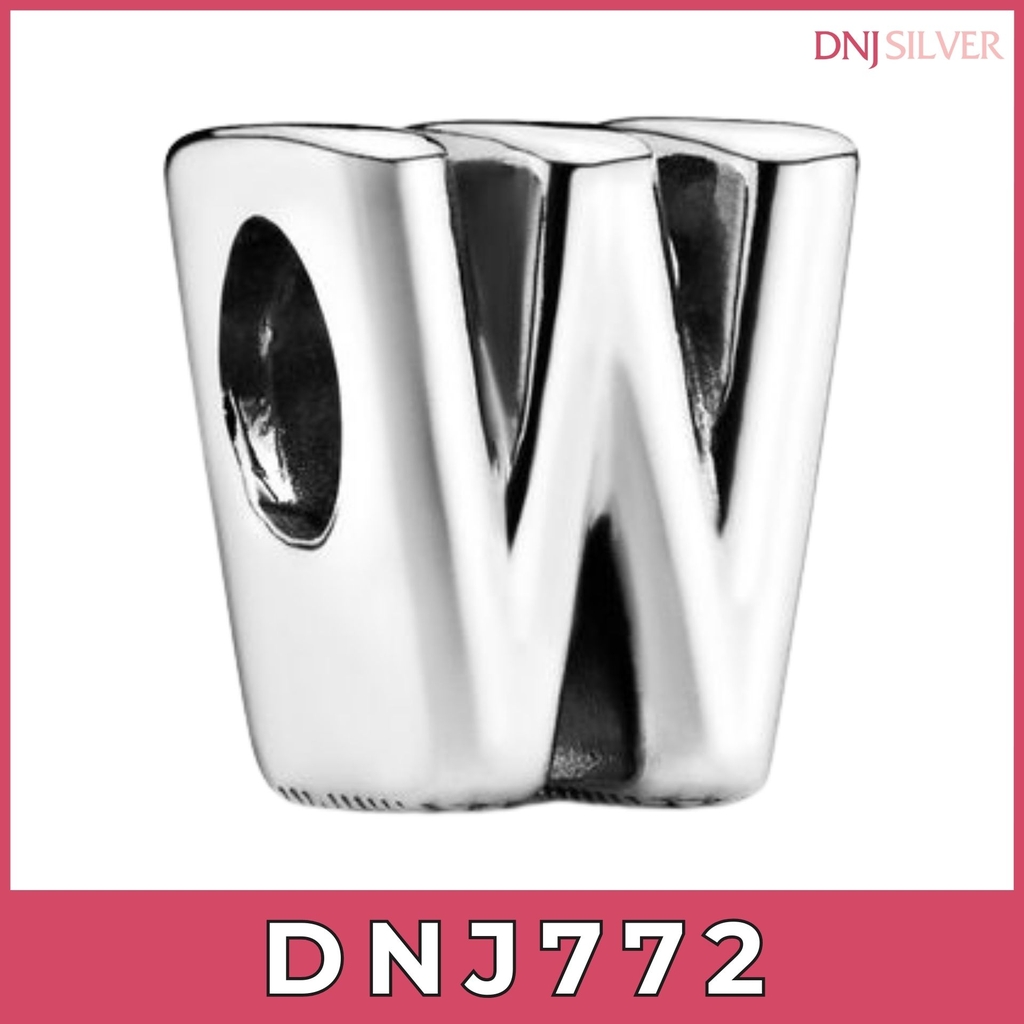 Charm bạc 925 cao cấp, bộ tổng hợp các mẫu charm CHỮ bạc DNJ để mix vòng charm - Bộ sản phẩm từ DN750 đến DN775 - TH46