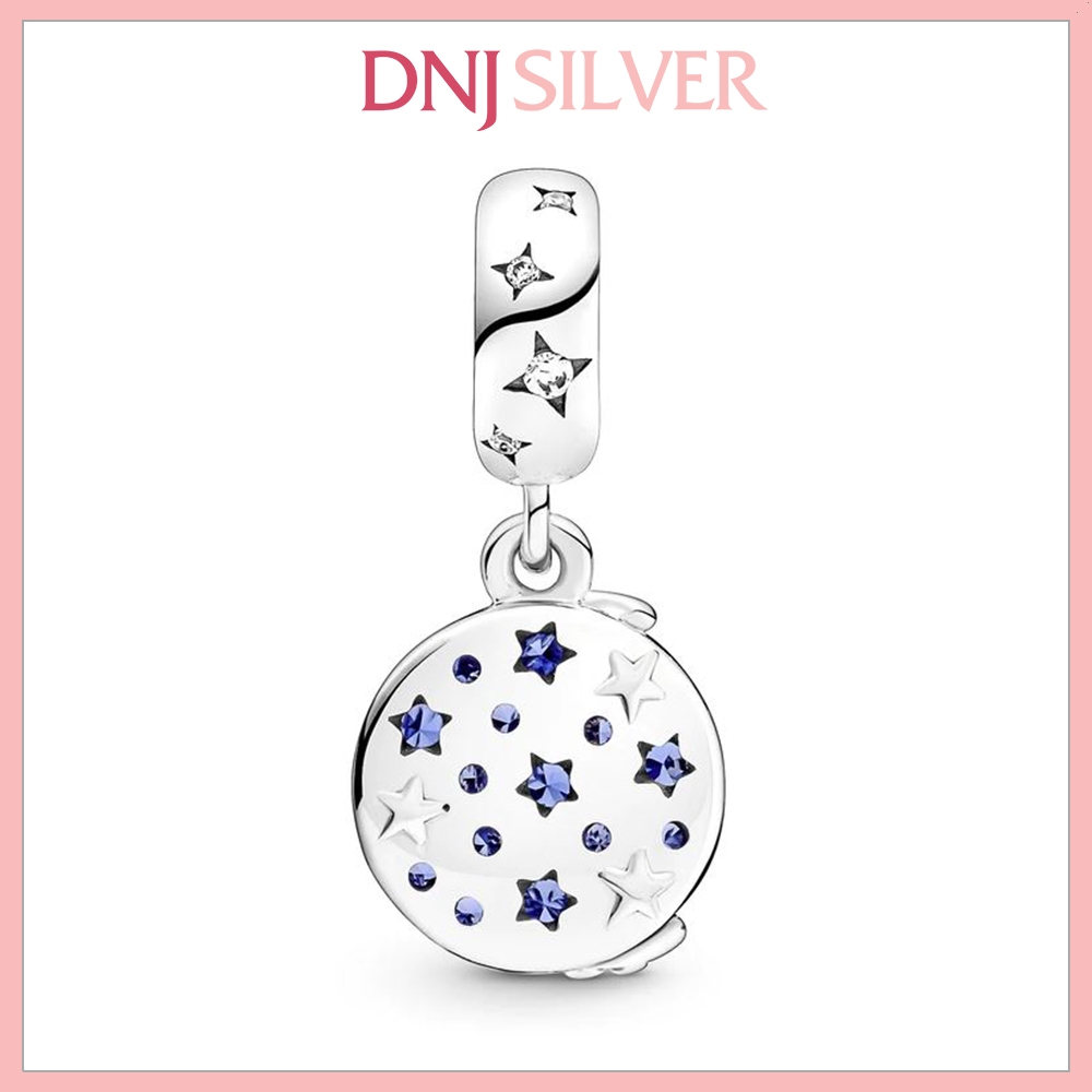 [Chính hãng] Charm bạc 925 cao cấp - Charm Santa Claus On The Moon Double Dangle thích hợp để mix vòng tay charm bạc cao cấp - DN566