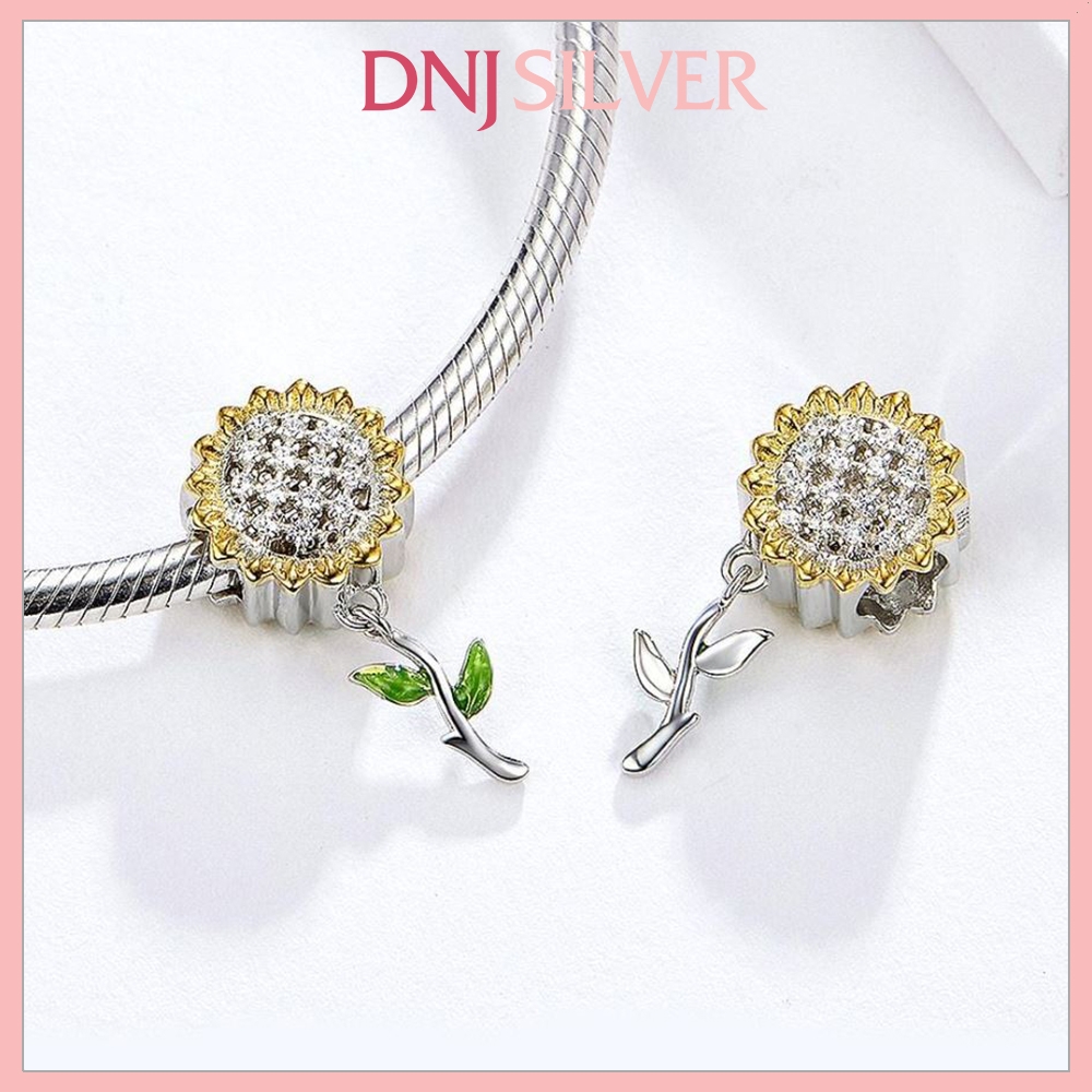 [Chính hãng] Charm bạc 925 cao cấp - Charm Sunflower thích hợp để mix vòng tay charm bạc cao cấp - DN564