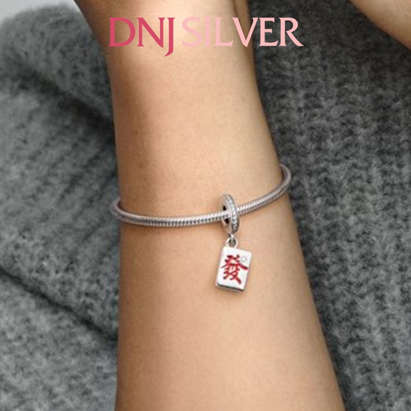 [Chính hãng] Charm bạc 925 cao cấp - Charm Mahjong Dangle thích hợp để mix vòng tay charm bạc cao cấp - DN160