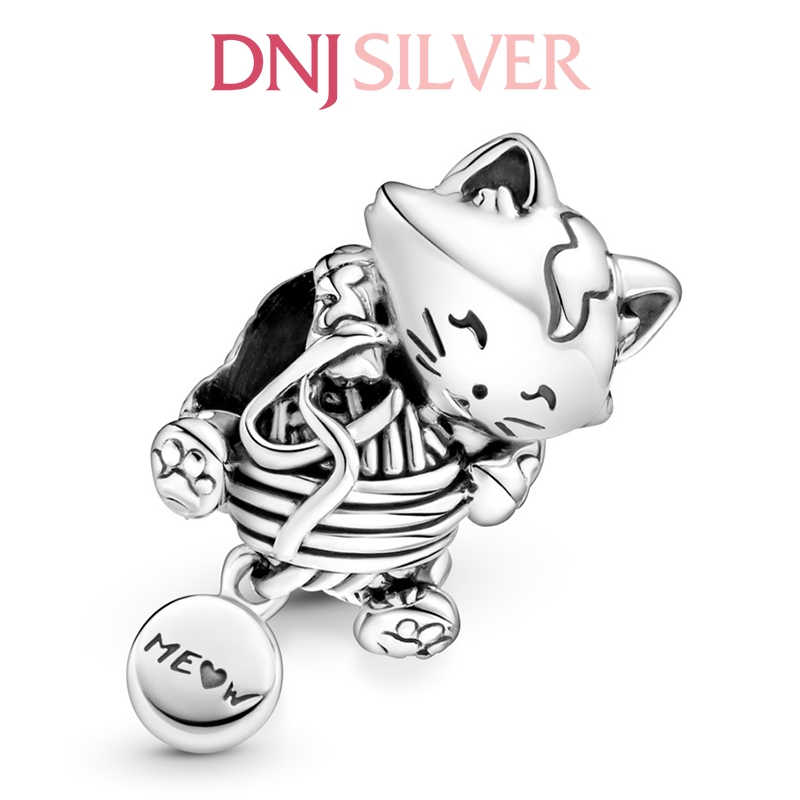 [Chính hãng] Charm bạc 925 cao cấp - Charm Kitten & Yarn Ball thích hợp để mix vòng tay charm bạc cao cấp - DN076