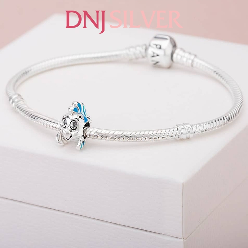[Chính hãng] Charm bạc 925 cao cấp - Charm Disney The Little Mermaid Flounder thích hợp để mix vòng tay charm bạc cao cấp - DN209