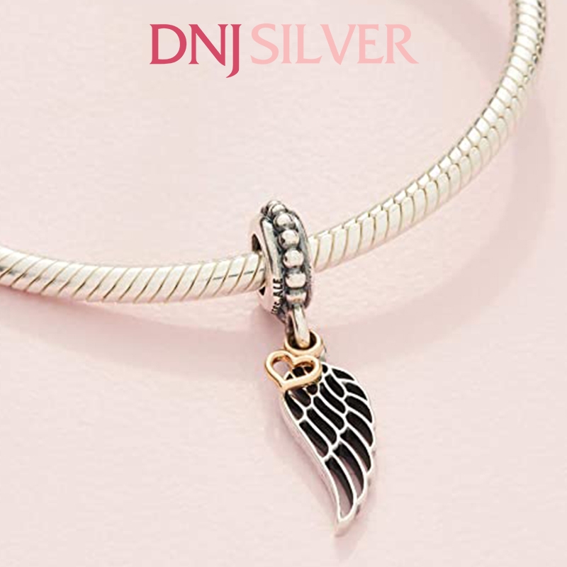 [Chính hãng] Charm bạc 925 cao cấp - Charm Angel wing thích hợp để mix vòng tay charm bạc cao cấp - DN367