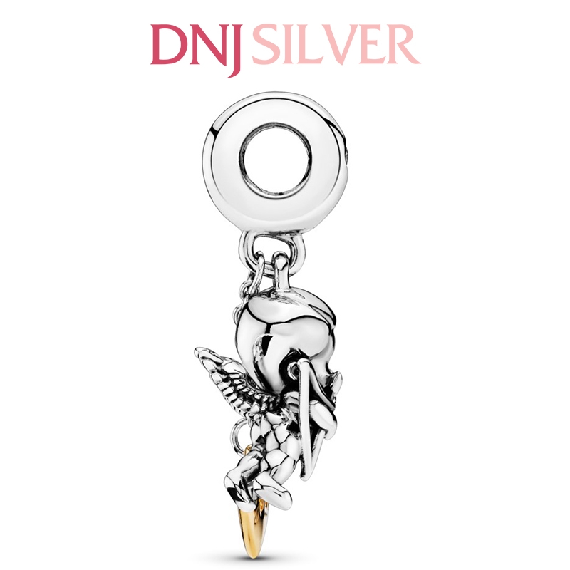 [Chính hãng] Charm bạc 925 cao cấp - Charm Cupid & You Heart Dangle thích hợp để mix vòng tay charm bạc cao cấp - DN191