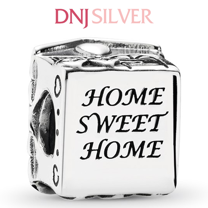 [Chính hãng] Charm bạc 925 cao cấp - Charm Home sweet home thích hợp để mix vòng tay charm bạc cao cấp - DN201