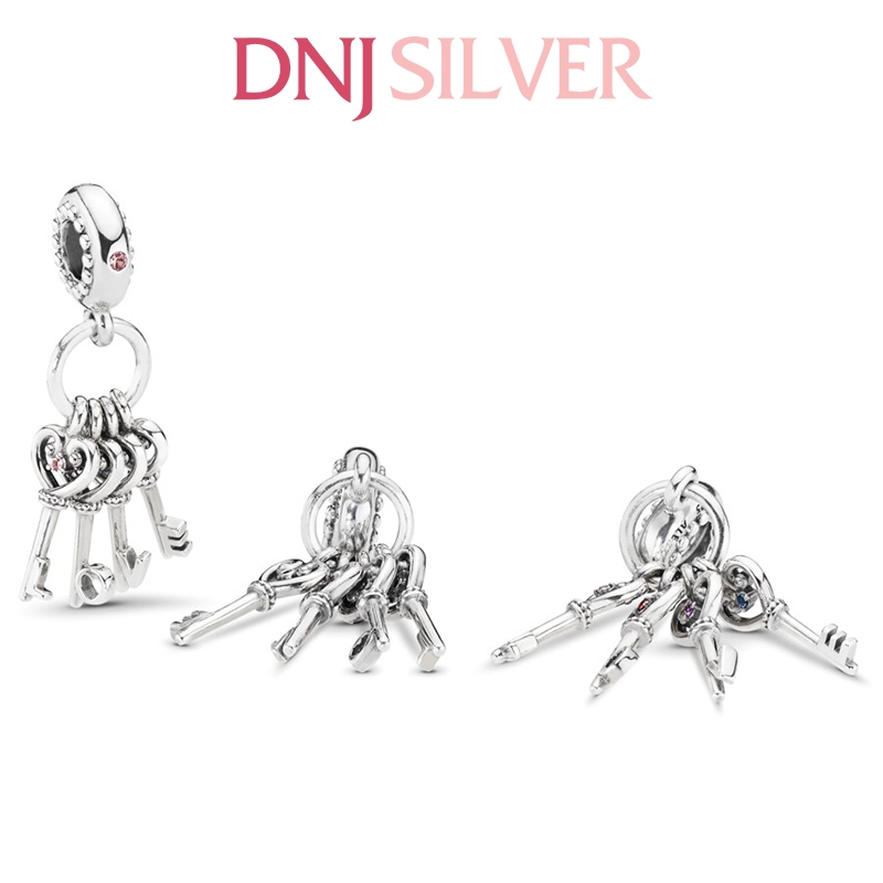 [Chính hãng] Charm bạc 925 cao cấp - Charm Keys of Love Dangle thích hợp để mix vòng tay charm bạc cao cấp - DN198