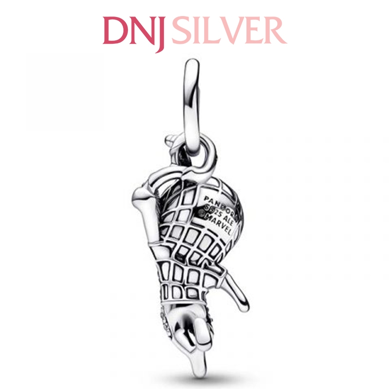 [Chính hãng] Charm bạc 925 cao cấp - Charm Marvel Spider-Man Pavé thích hợp để mix vòng tay charm bạc cao cấp - DN499