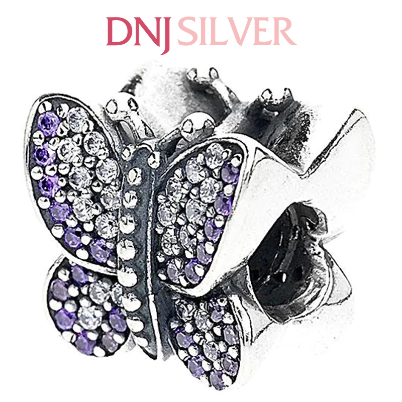 [Chính hãng] Charm bạc 925 cao cấp - Charm Sparkling Butterfly thích hợp để mix vòng tay charm bạc cao cấp - DN311