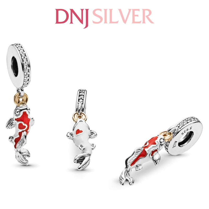 [Chính hãng] Charm bạc 925 cao cấp - Charm Good Fortune Carp Fish Dangle thích hợp để mix vòng tay charm bạc cao cấp - DN150