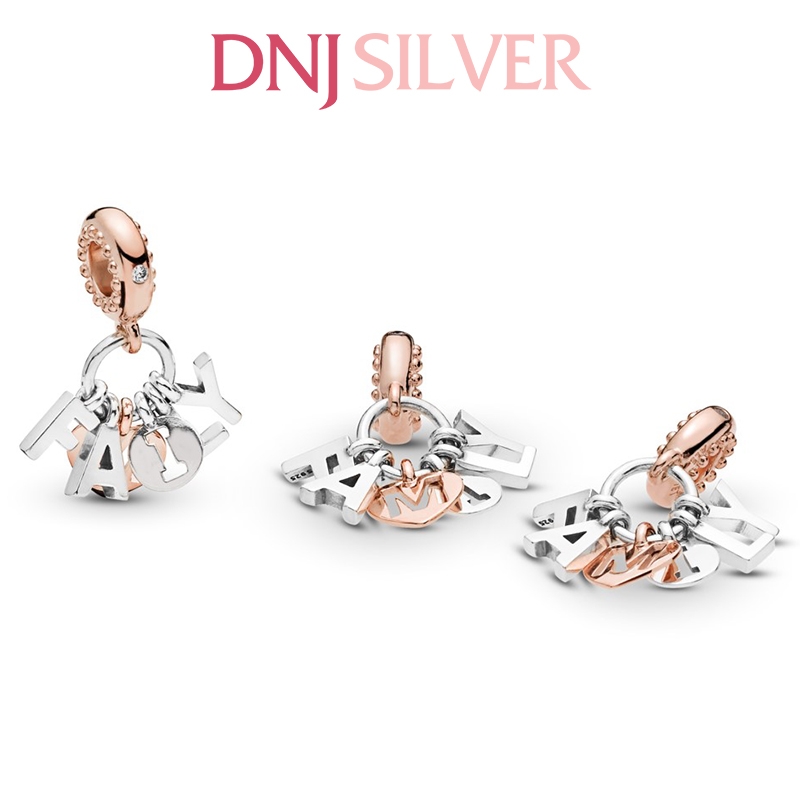 [Chính hãng] Charm bạc 925 cao cấp - Charm Family Letters Dangle thích hợp để mix vòng tay charm bạc cao cấp - DN161